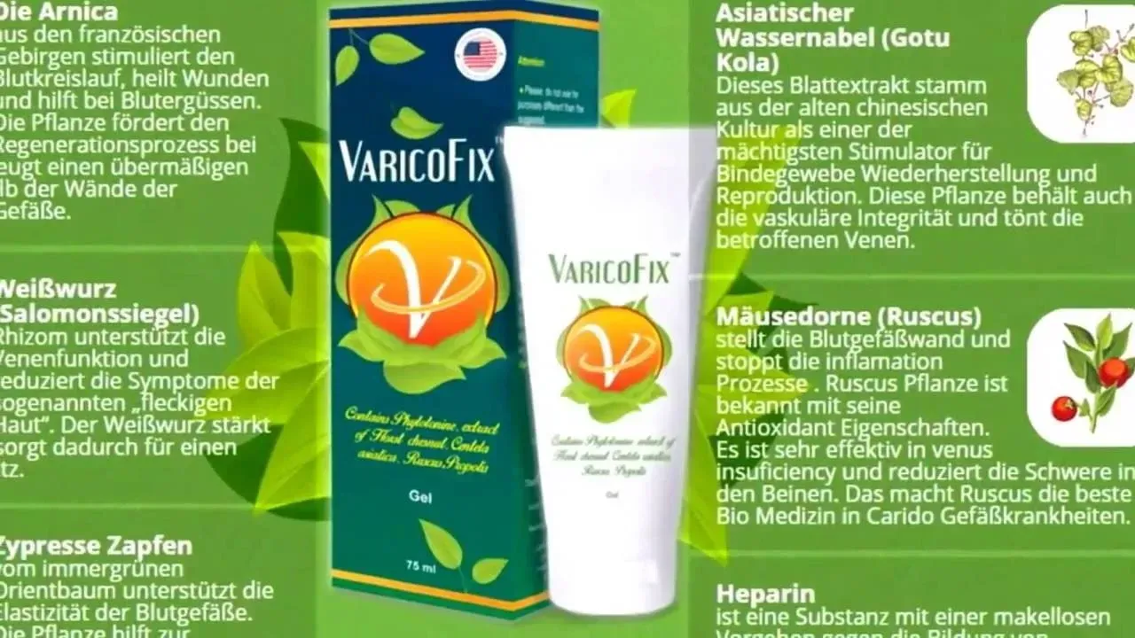 Venicold gel : sestava samo naravne sestavine.